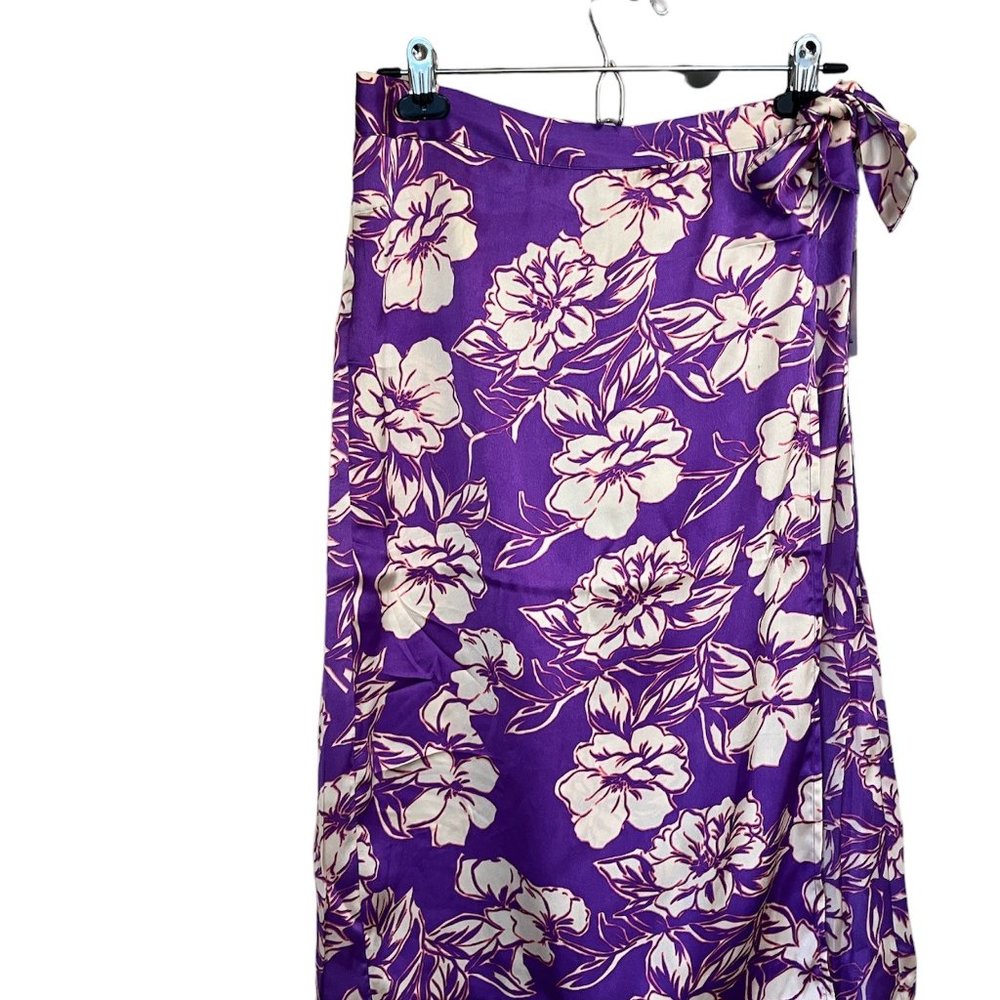 Jopna Floral Wrap Skirt - Purple/Tan - NWT - XL